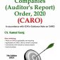 Companies (Auditor’s Report) Order, 2020 (CARO)