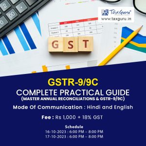 GSTR -9/9C - COMPLETE PRACTICAL GUIDE - Image 1
