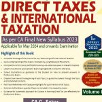 Practical Learning Series - Direct Taxes & International Taxation - CA Final - New Syllabus 2023