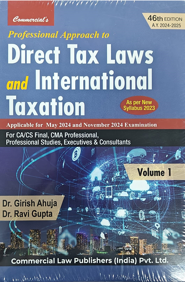 Direct Tax Laws & Intl. Taxation-Vol.1