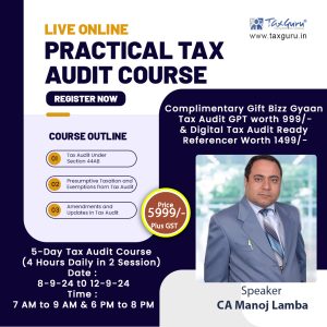 Live Course Handling Faceless Assessment of Income Tax using AI Tools like ChatGPT