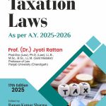 Taxation Laws Jyoti Rattan 2025 Front