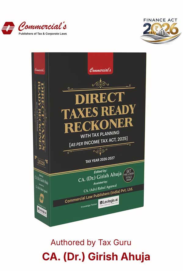 Direct Tax Ready Reckoner - 2026 - 27 with Tax planning