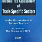 Income Tax Assessment of Trade Specific Sectors