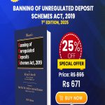 Banning of Unregulated Deposit Schemes Act, 2019