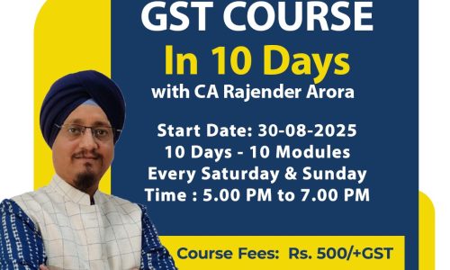 GST Course in 10 Days Video Course