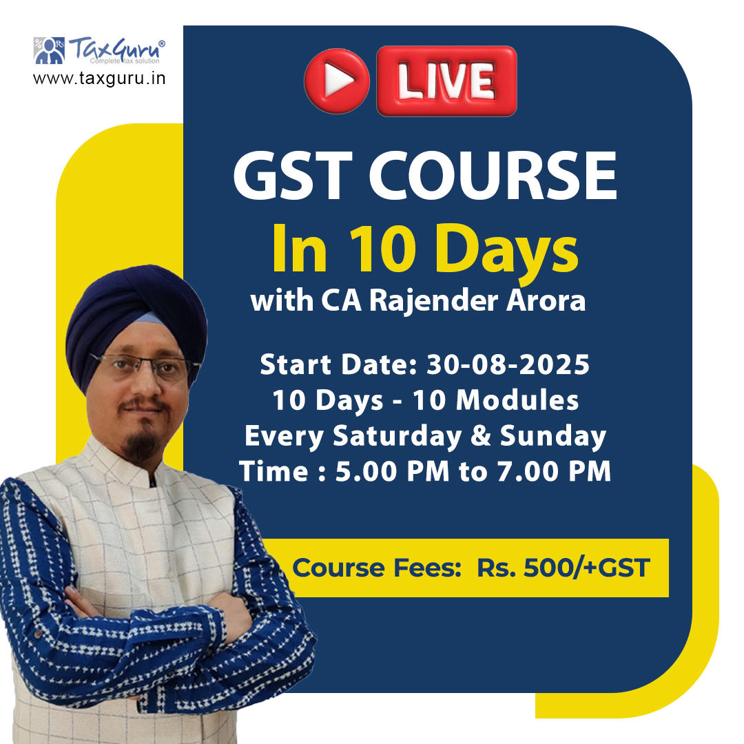 GST Course in 10 Days