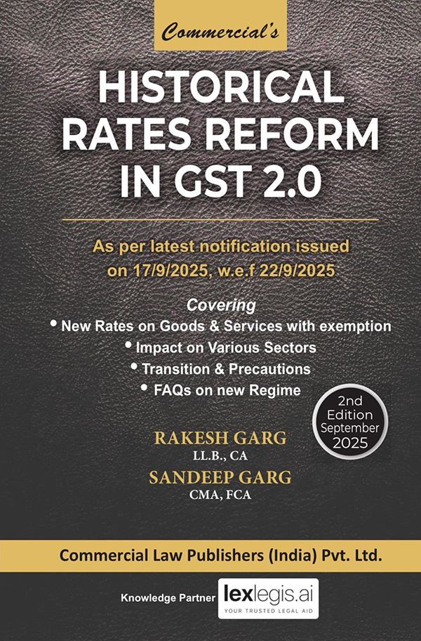 Historical Rates Reform in GST 2.0 – Sept 2025