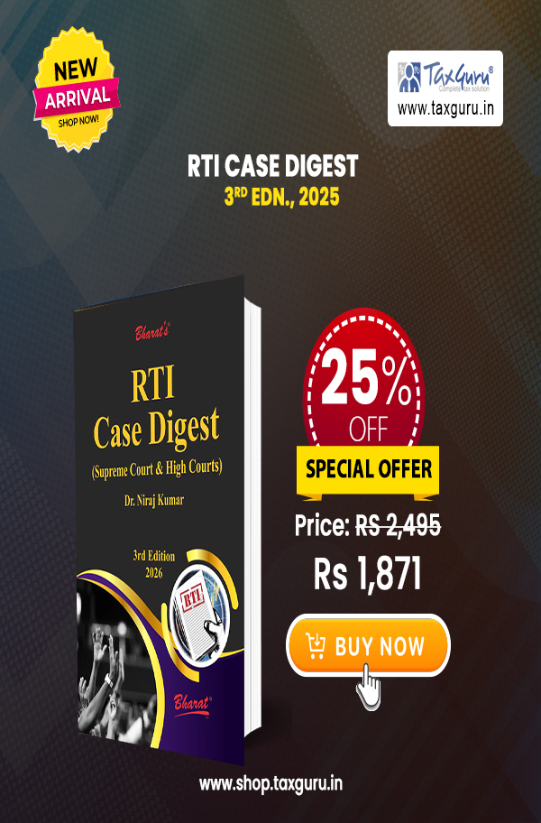 RTI CASE DIGEST