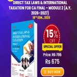 Direct Tax Laws & International Taxation for CA Final – Module 2 (A.Y. 2026–2027)