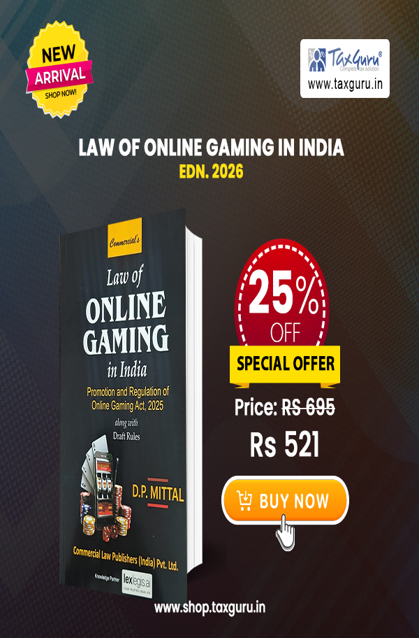 Law of Online Gaming in India