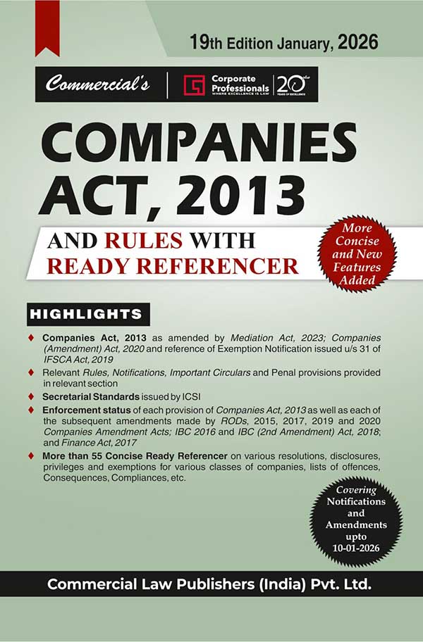 Companies Act, 2013 and Rules with Ready Referencer