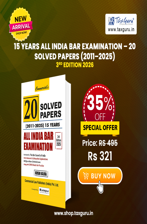 15 Years All India Bar Examination – 20 Solved Papers (2011–2025)
