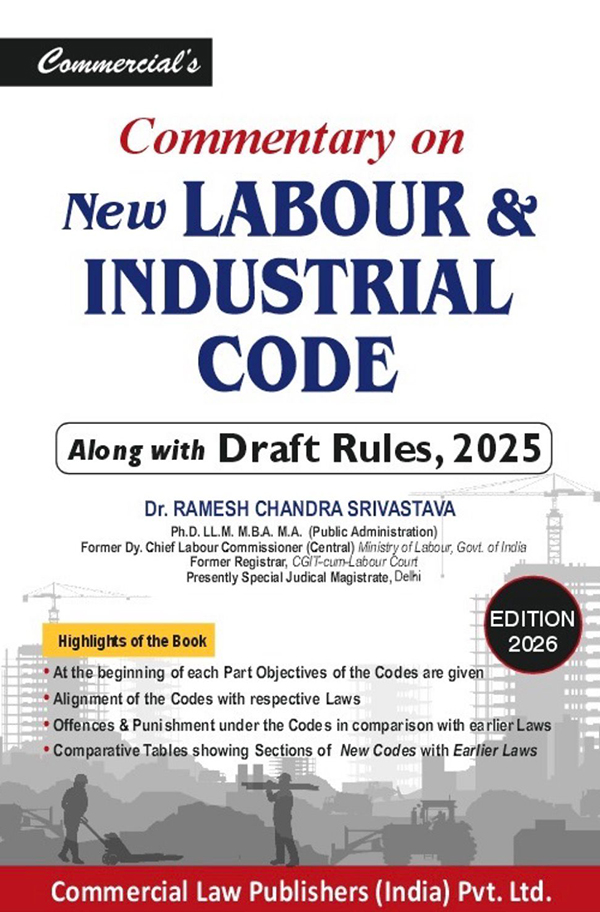 Image - New Labour Code Commentary on New Labour & Industrial Code - Along with Draft Rules, 2025