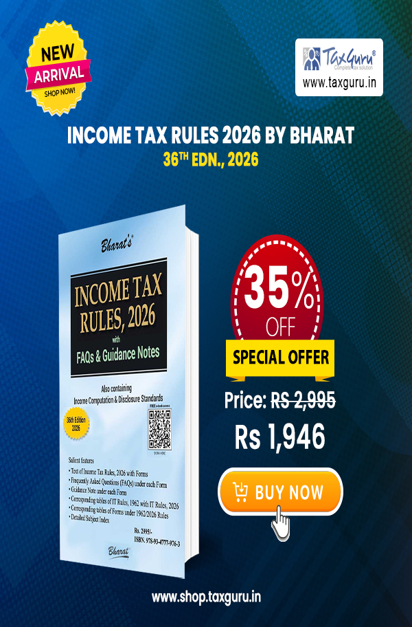 Income Tax Rules 2026 by Bharat