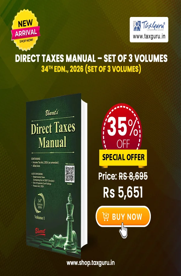 Direct Taxes Manual - Set of 3 volumes