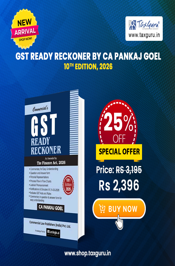 GST Ready Reckoner by CA Pankaj Goel