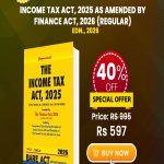 Income Tax Act, 2025 As amended by Finance Act, 2026 (Regular)