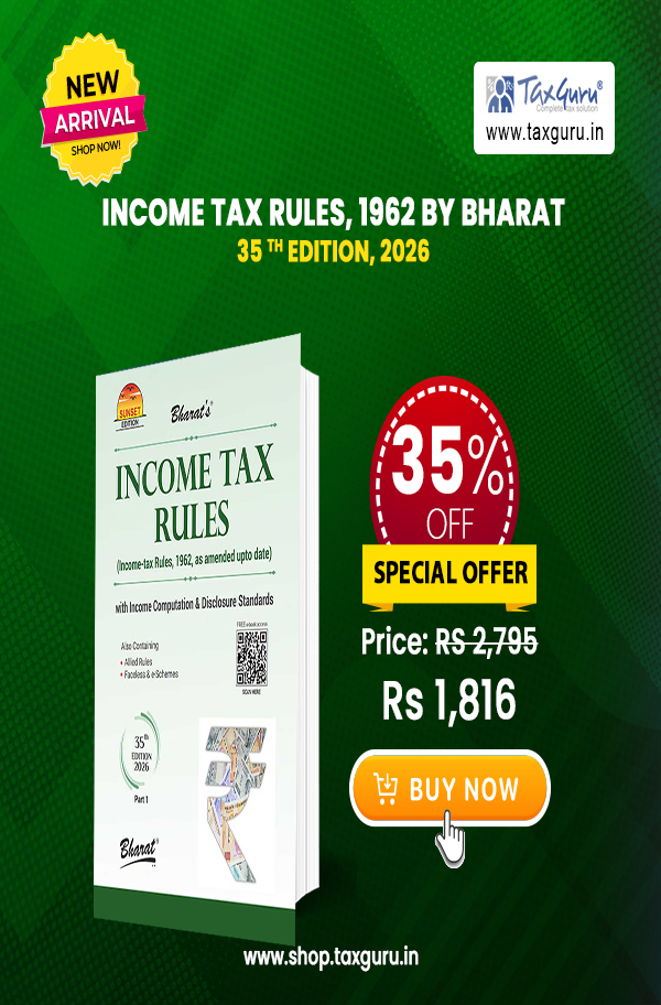 Income Tax Rules, 1962 By Bharat