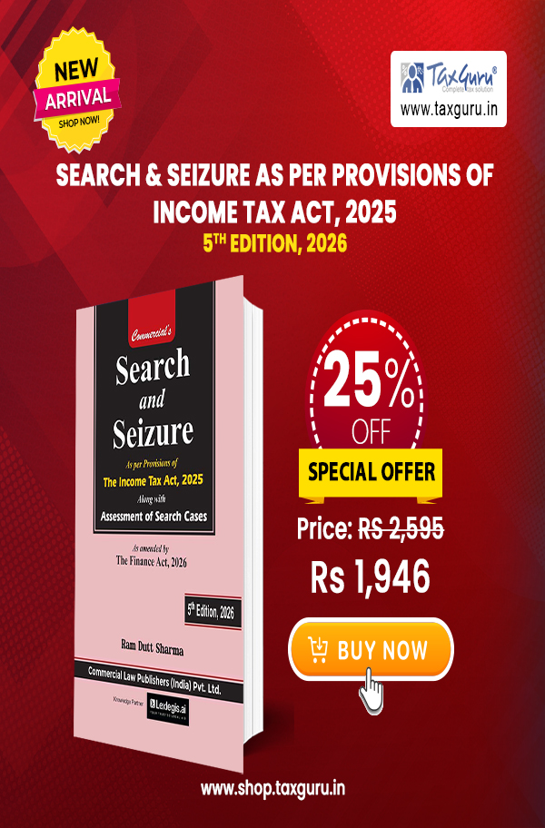 Search & Seizure as per Provisions of Income Tax Act, 2025