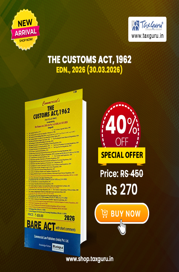 The Customs Act, 1962