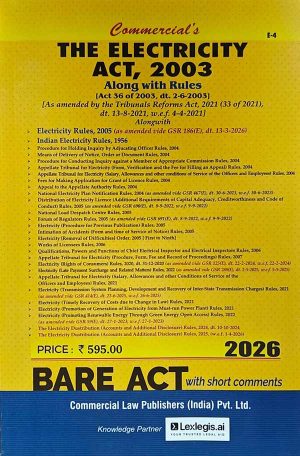 The Electricity Act, 2003 - Bare Act