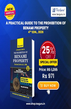 A Practical Guide to The Prohibition of Benami Property