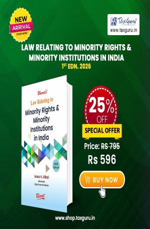 Law Relating to Minority Rights & Minority Institutions in India