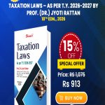 Taxation Laws – As per T.Y. 2026-2027 By Prof. (Dr.) Jyoti Rattan
