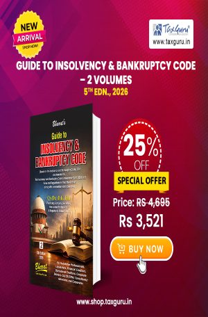Guide to Insolvency & Bankruptcy Code - 2 Volumes | 5th edn. 2026 I Dr. D.K. Jain