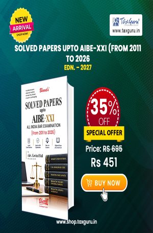 Solved Papers upto AIBE-XXI (From 2011 to 2026)